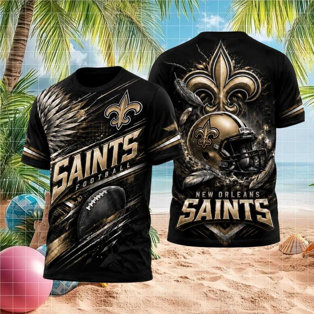 New Orleans Saints Fleur De Lis Helmet Football Graphic Shirt - Limotees LLC