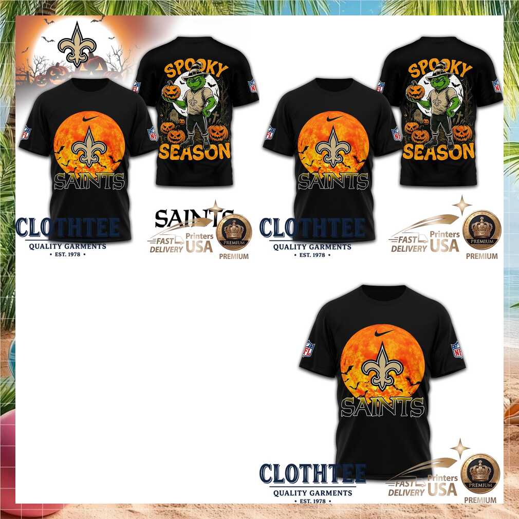 New Orleans Saints Grinch Spooky Season Halloween Shirt