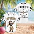 New Orleans Saints Mascot Dog Teacher Heartbeat Baseball Shirt