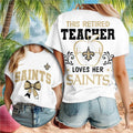 New Orleans Saints Retired Teacher Heartbeat Apple Shirt
