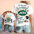 New York Football Snoopy Fall Leaves Wonderful Shirt