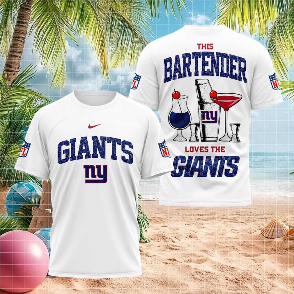 New York Giants Bartender Cocktail Themed Football Fans Shirt - Limotees LLC