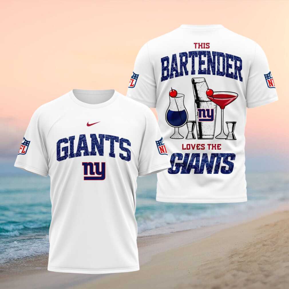 New York Giants Bartender Cocktail Themed Football Fans Shirt - Limotees LLC