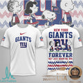 New York Giants Peanuts Snoopy Forever Not Just When We Win T Shirt - Limotees LLC