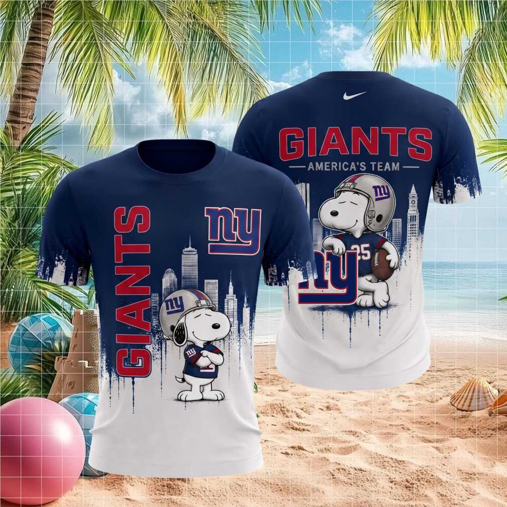 New York Giants Snoopy Football Shirt