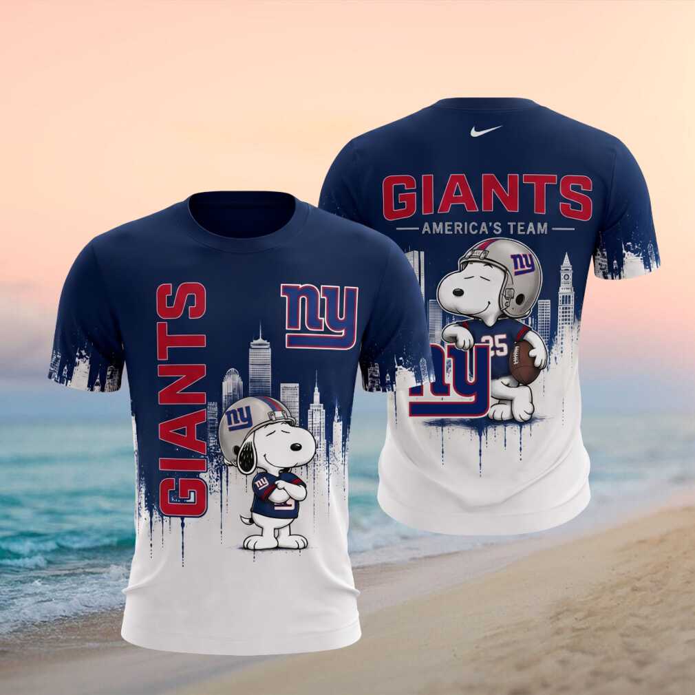 New York Giants Snoopy Football Shirt