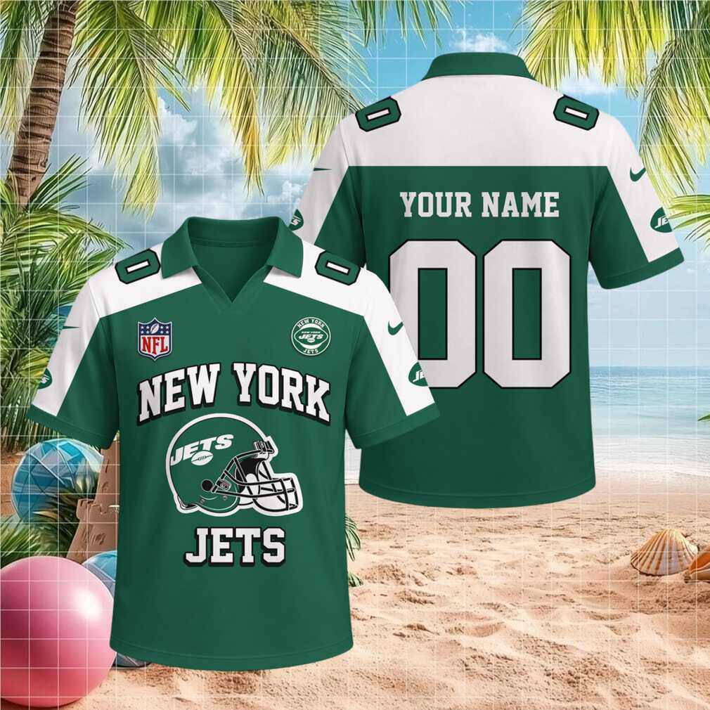 New York Jets NFL Football Team Custom Name Number Retro Men Women Shirt