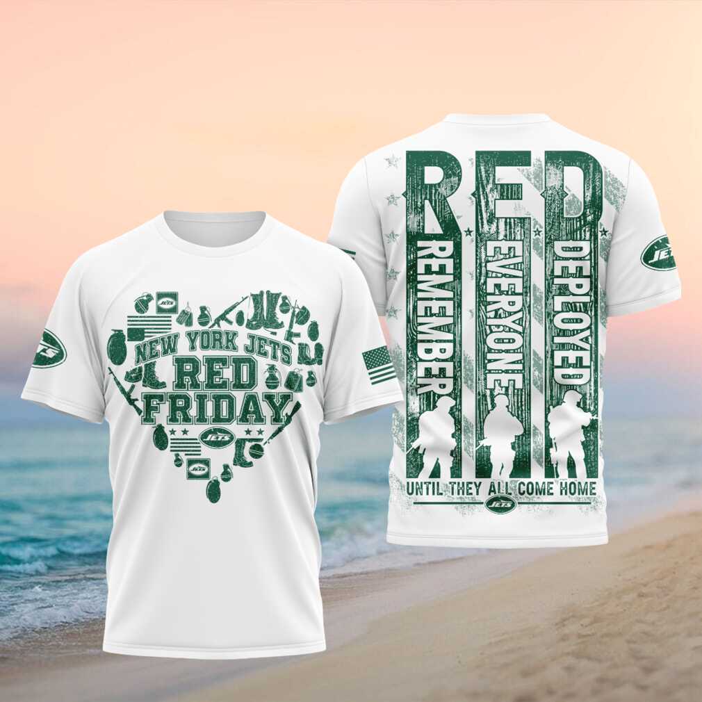 New York Jets Red Friday Military Support Shirt - Limotees LLC