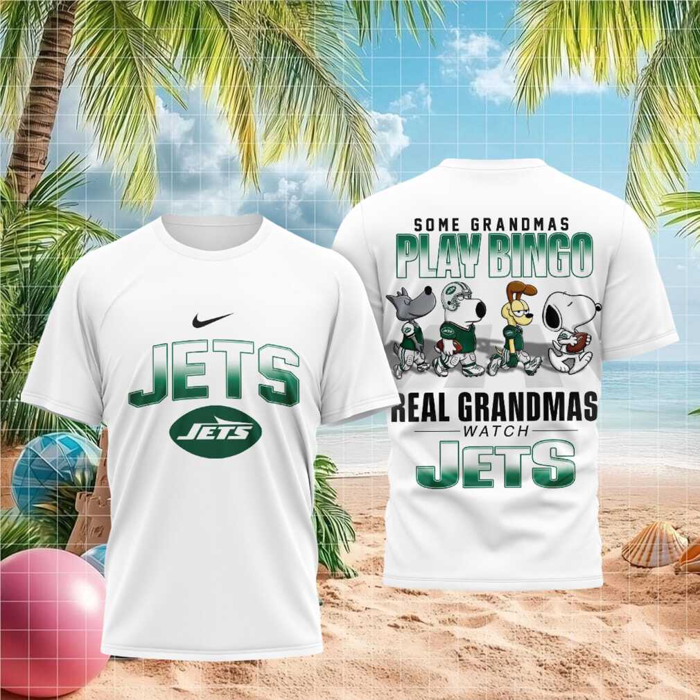 New York Jets Snoopy Dog Real Grandmas Watch Football Shirt