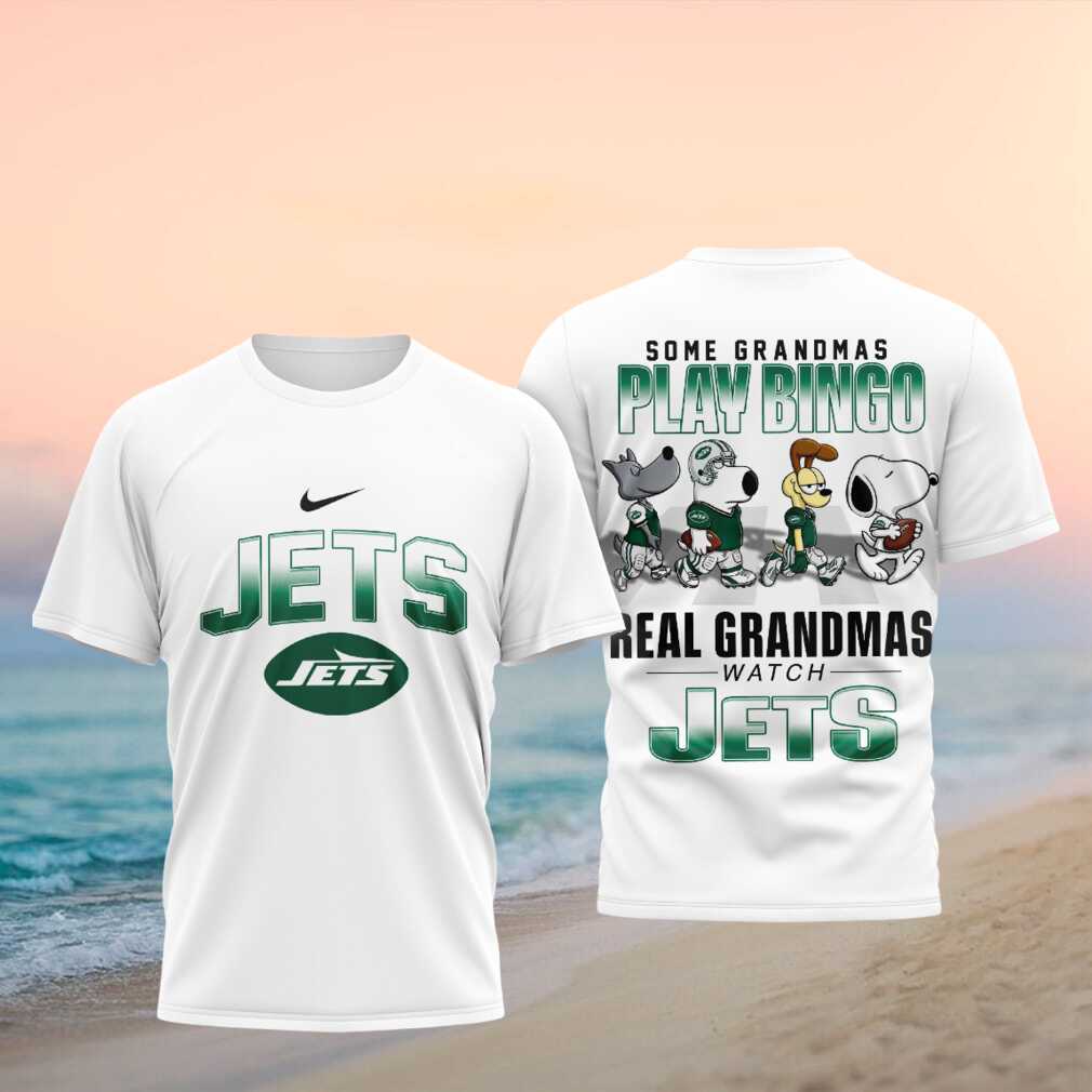 New York Jets Snoopy Dog Real Grandmas Watch Football Shirt