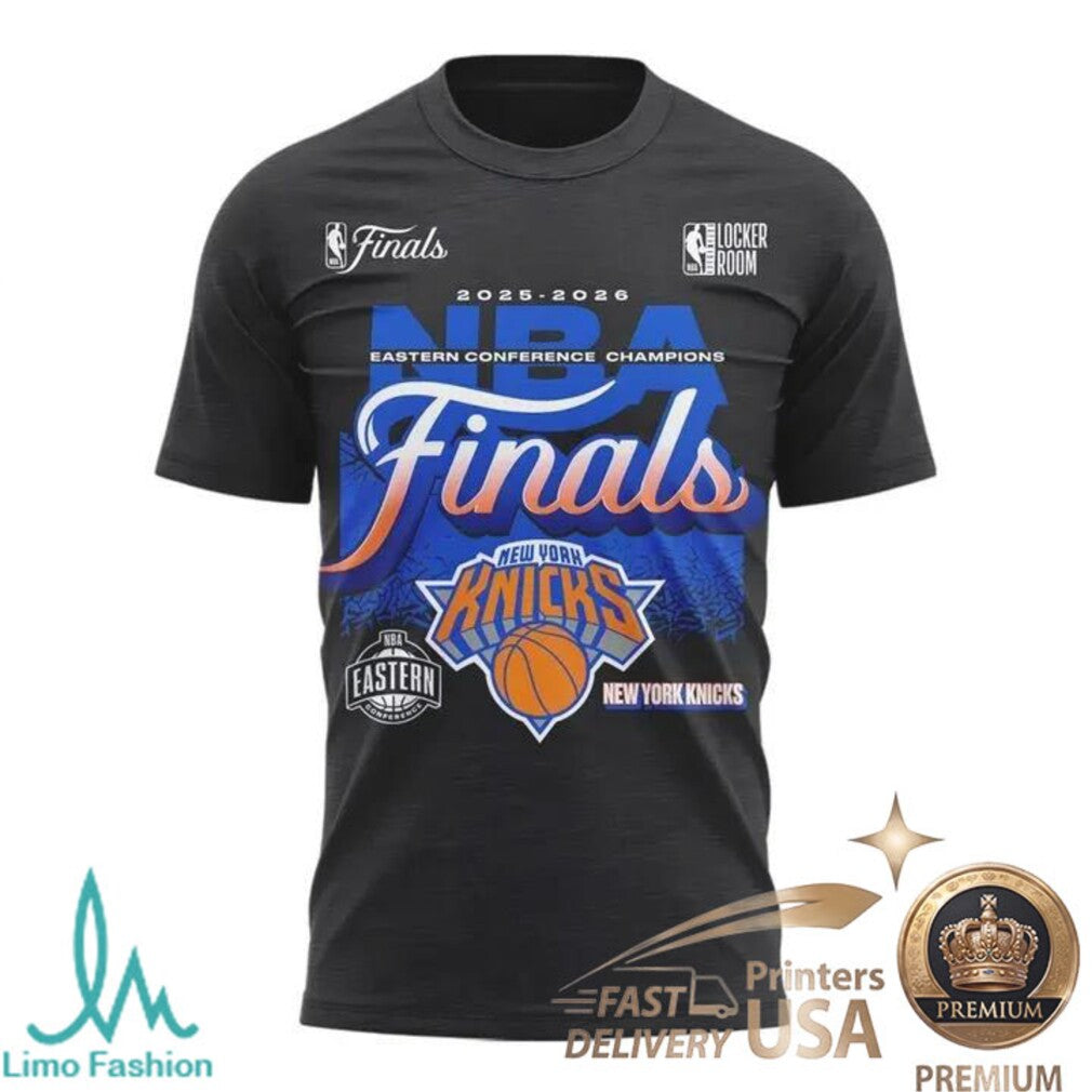 New York Knicks 2026 Eastern Conference Champions Finals Celebration T Shirt - Limotees LLC