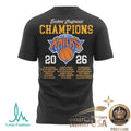New York Knicks 2026 Eastern Conference Champions Subway Graphic Team T Shirt - Limotees LLC