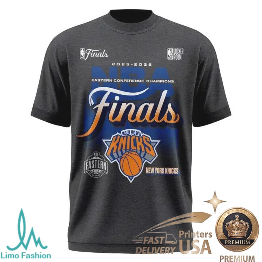 New York Knicks 2026 Finals Champions Trophy Signature T Shirt - Limotees LLC