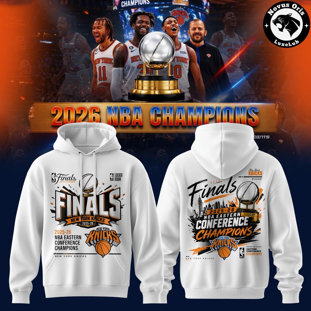 New York Knicks 2026 NBA Finals Locker Room Hoodie