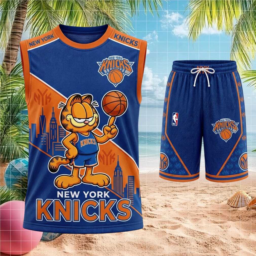 New York Knicks Garfield Basketball Shirt