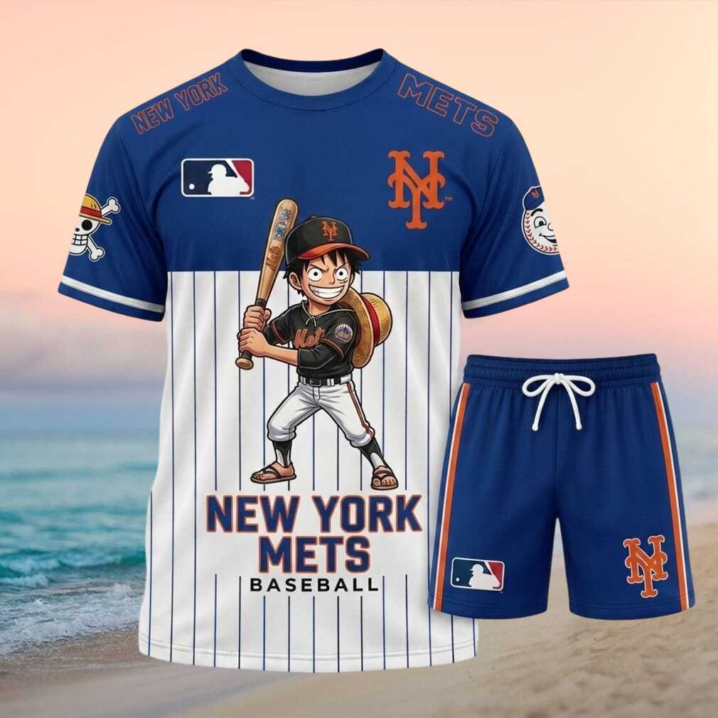 New York Mets Anime Baseball Manga Pirate Shirt