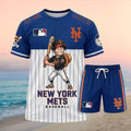 New York Mets Anime Baseball Manga Pirate Shirt