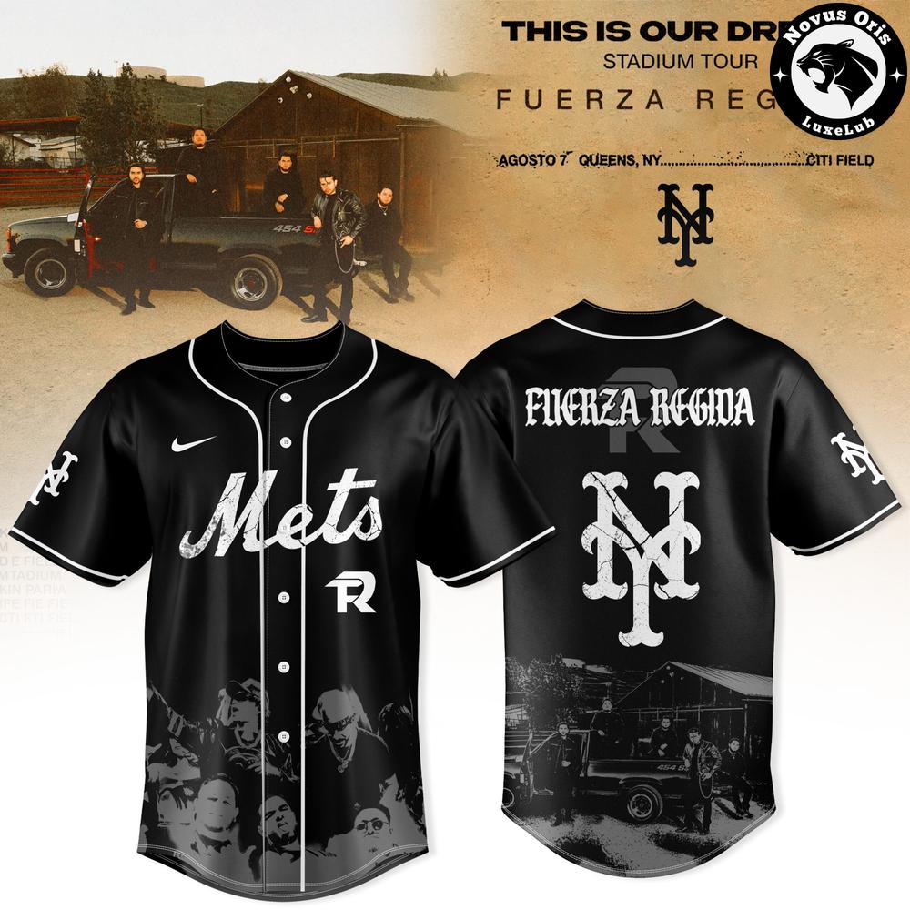 New York Mets x Fuerza Regida – This Is Our Dream Stadium Tour 2026 Baseball Jersey