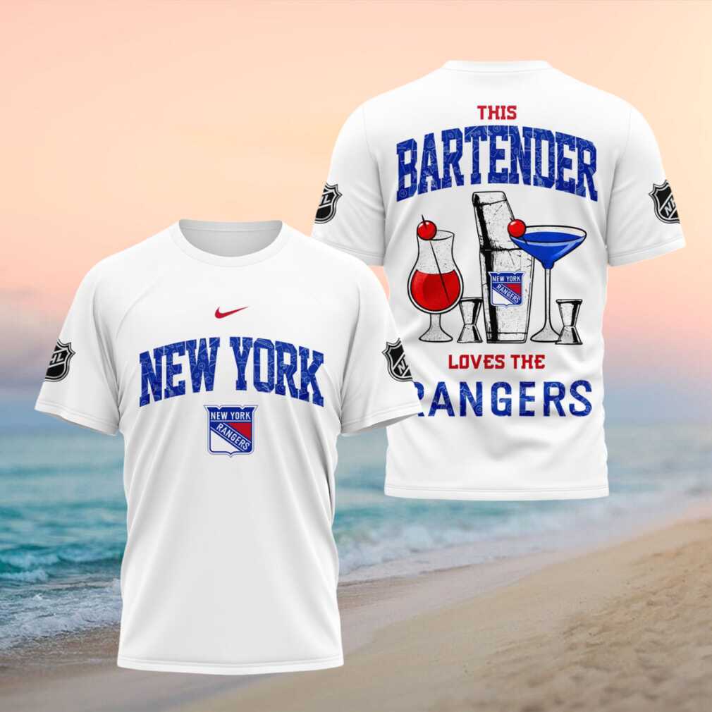 New York Rangers Bartender Fan Hockey Graphic Shirt - Limotees LLC