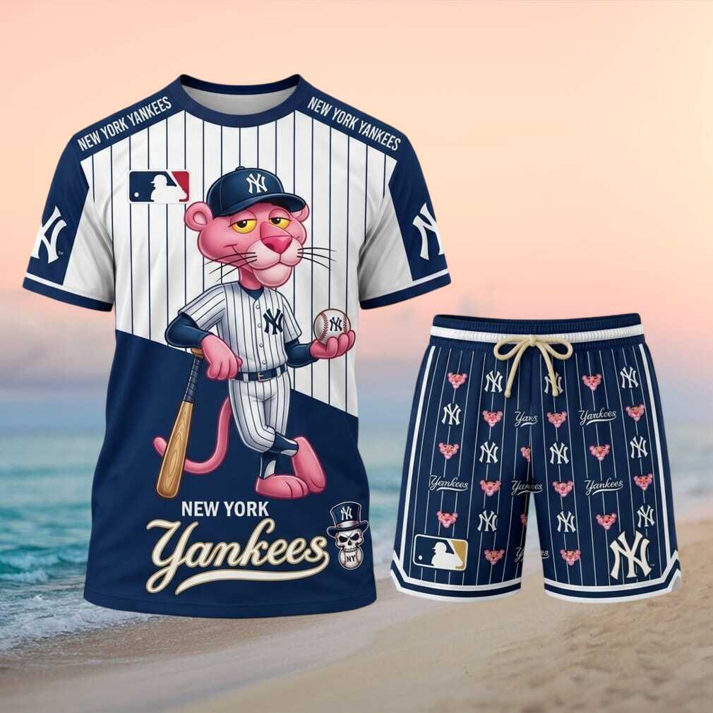 New York Yankees Pink Panther Baseball Sport Shirt