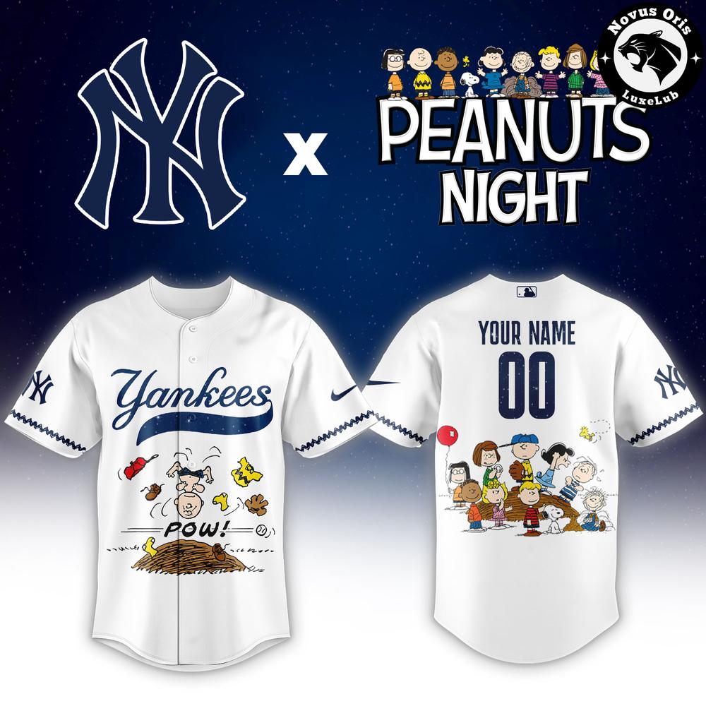 New York Yankees x Peanuts Night Limited Edition Baseball Jersey