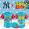 New York Yankees x Toy Story Night Woody Buzz Lightyear Custom Baseball Jersey