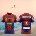 Newcastle Knights Spider Man Superhero NRL Rugby Shirt - Limotees LLC