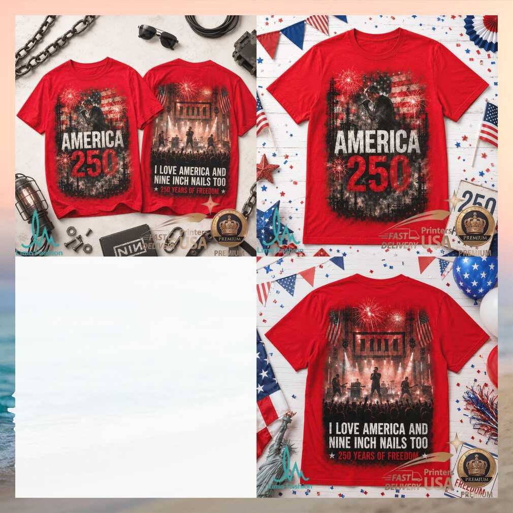 Nine Inch Nails America 250 Years Of Freedom Rock Concert Shirt - Limotees LLC