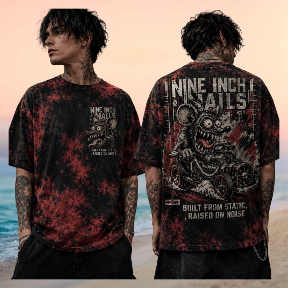 Nine Inch Nails Rat Hot Rod Built From Static Graphic Shirt