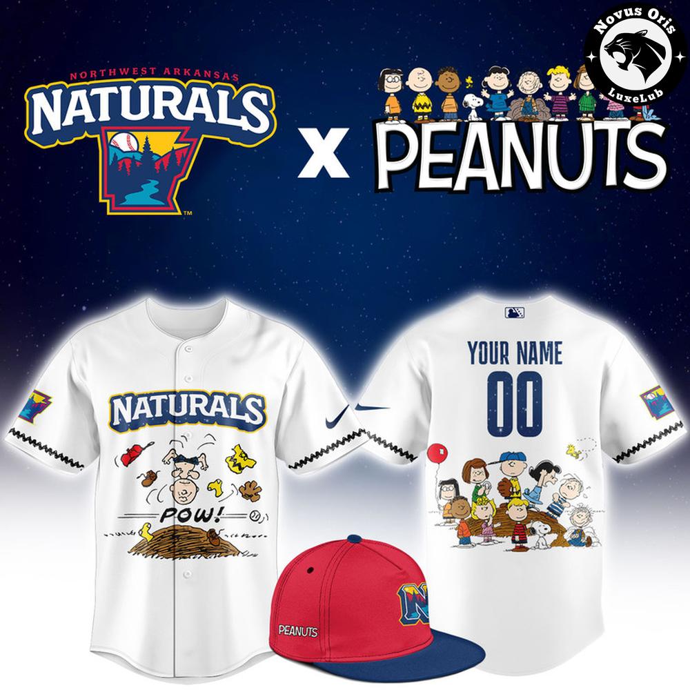 Northwest Arkansas Naturals x Peanuts Night Limited Edition Baseball Jersey