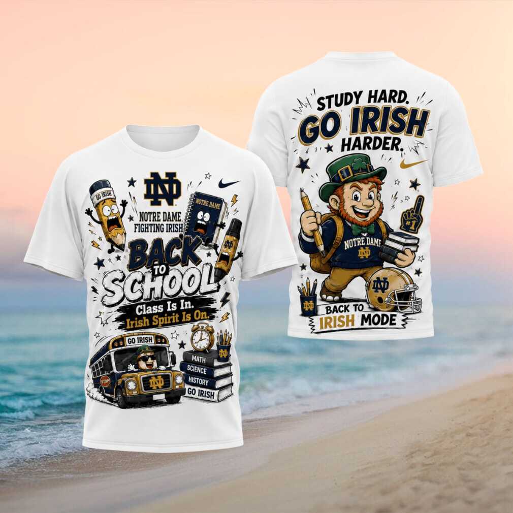 Notre Dame Fighting Irish Leprechaun Back To School Shirt