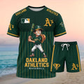 Oakland Athletics Luffy Anime Baseball Shorts Shirt
