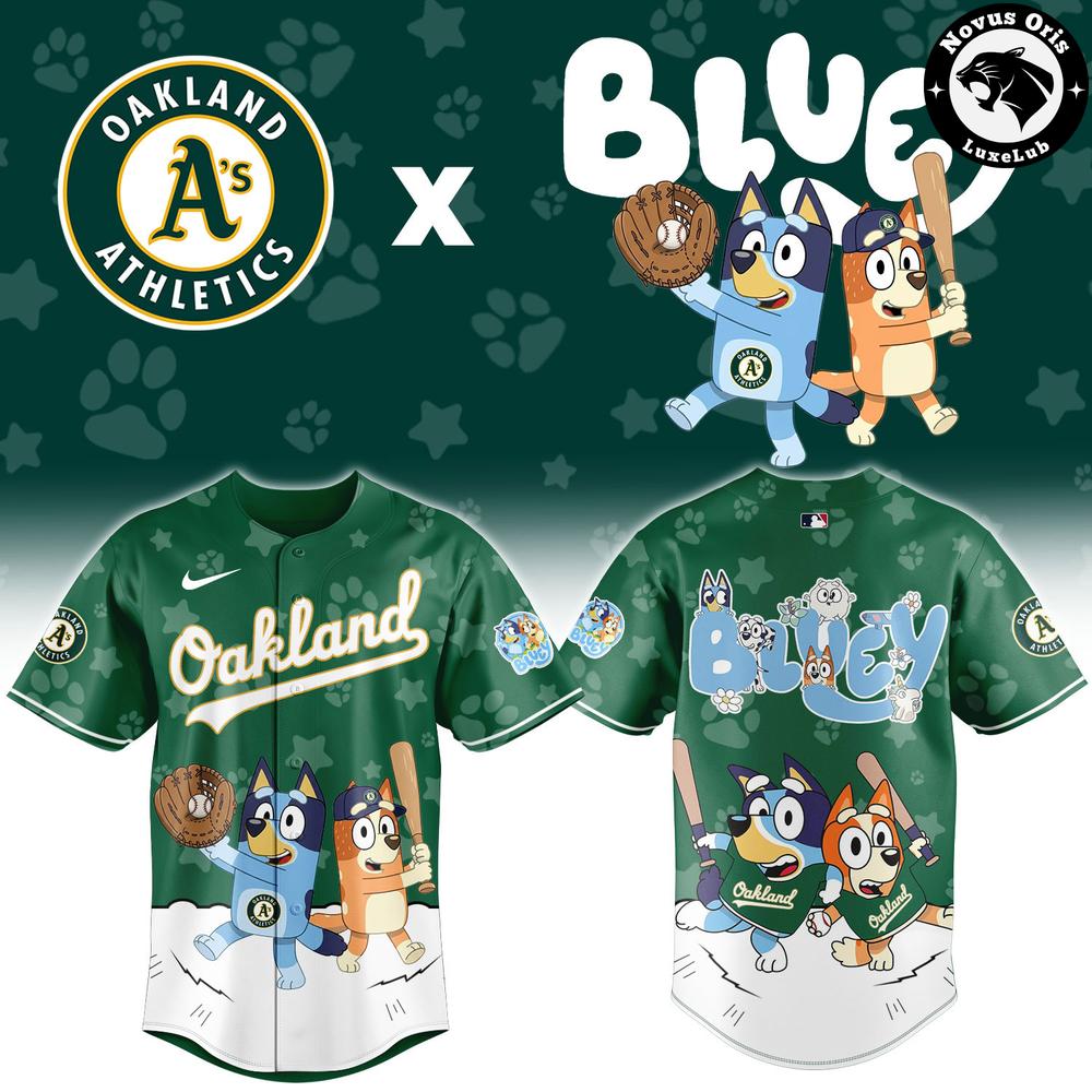 Oakland Athletics x Bluey Night 2026 Edition Baseball Jersey