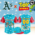Oakland Athletics x Toy Story Night Woody Buzz Lightyear Custom Baseball Jersey