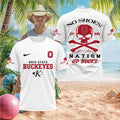 Ohio State Buckeyes No Shoes Nation Skull Go Bucks Shirt - Limotees LLC