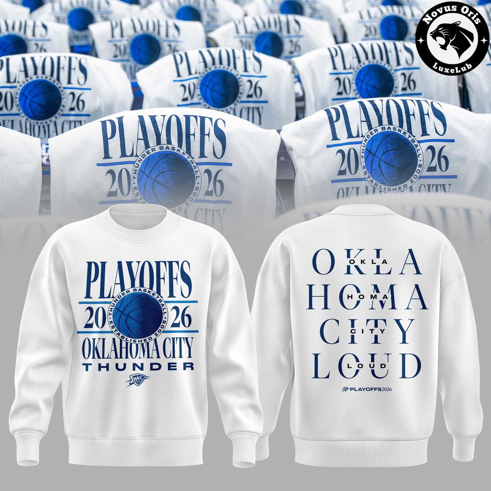 Oklahoma City Thunder 2026 NBA Playoffs Crewneck Sweatshirt