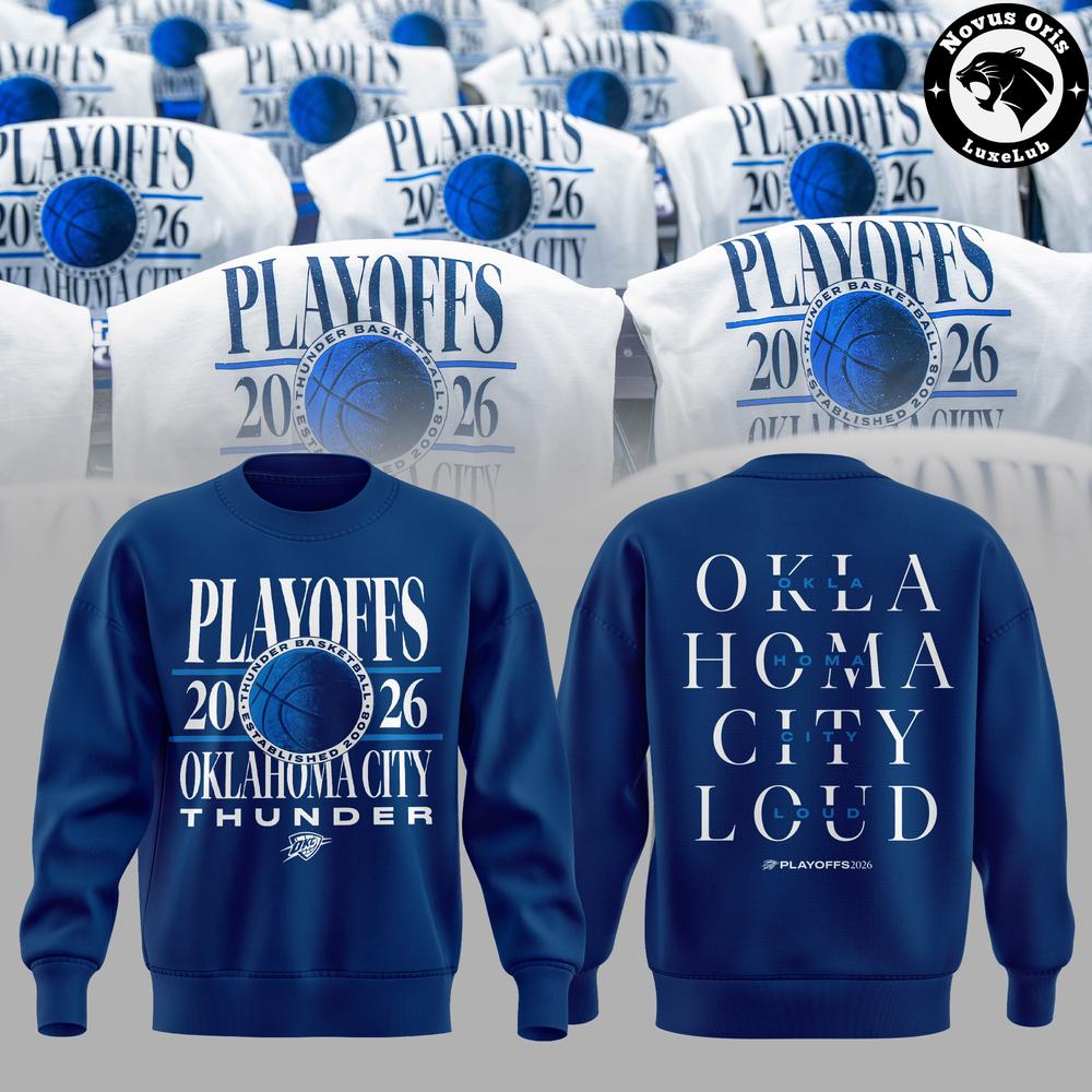 Oklahoma City Thunder 2026 NBA Playoffs Crewneck Sweatshirt