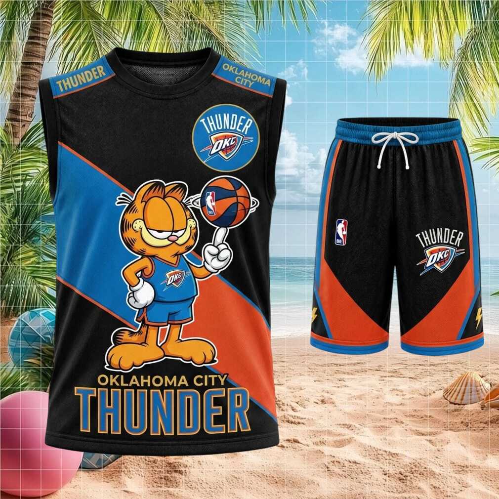 Oklahoma City Thunder Garfield Basketball Shirt