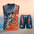 Oklahoma City Thunder Mickey Mouse Halloween Pumpkin Basketball Shirt