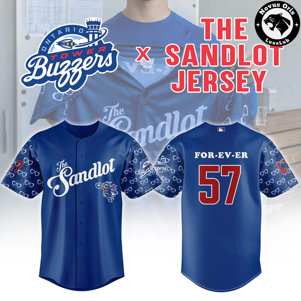 Ontario Tower Buzzers x The Sandlot Jersey Custom Limited Edition Baseball Jersey