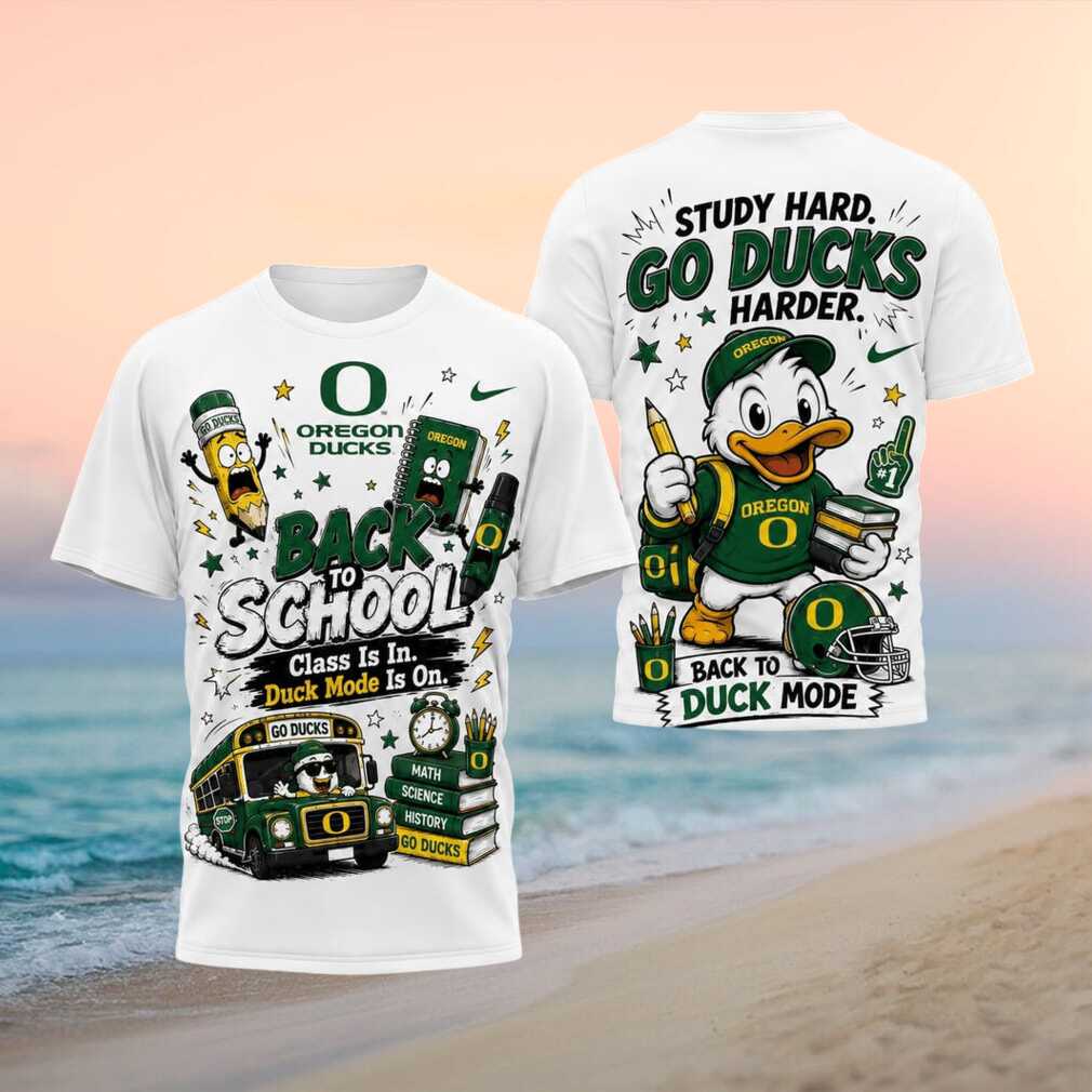 Oregon Ducks Mascot Back To School Duck Mode Game Day Shirt