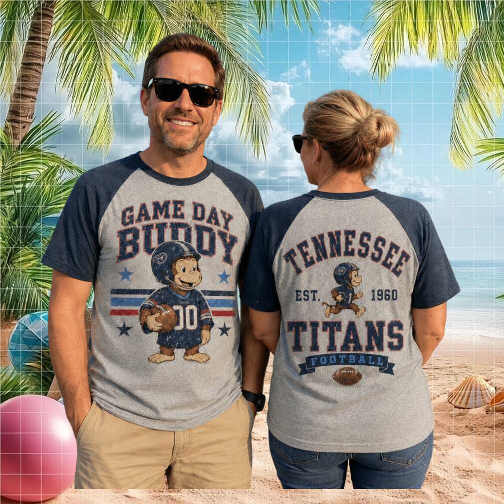 Tennessee Titans Football Monkey Game Day Buddy Retro Style Shirt