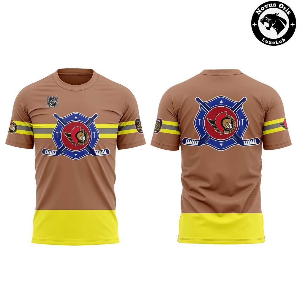 Ottawa Senators NHL Firefighter Charity Graphic T-Shirt