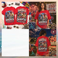 Outkast 250 Years Of Freedom I Love America Retro Hip Hop Shirt - Limotees LLC