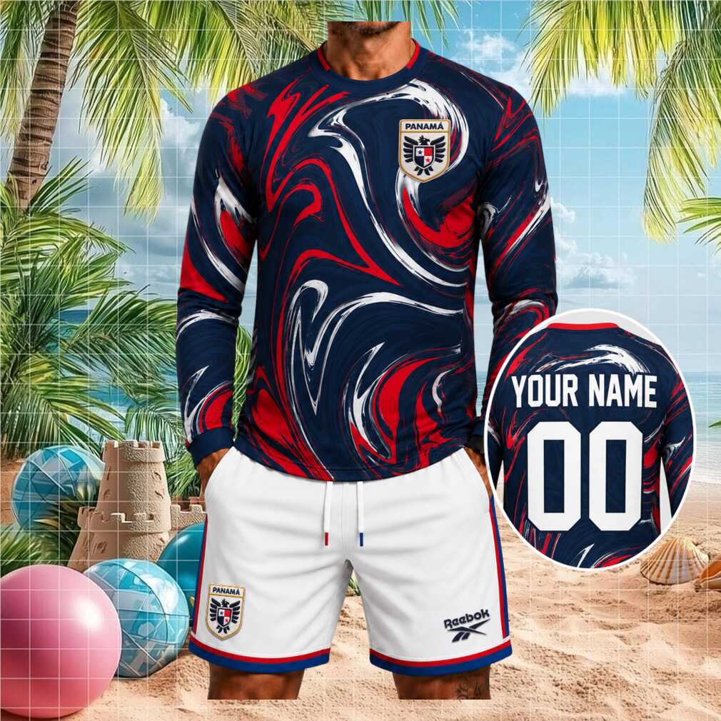 Panama National Football Team Gold Cup 2026 Marble Fan Kit Men Shirt - Limotees LLC