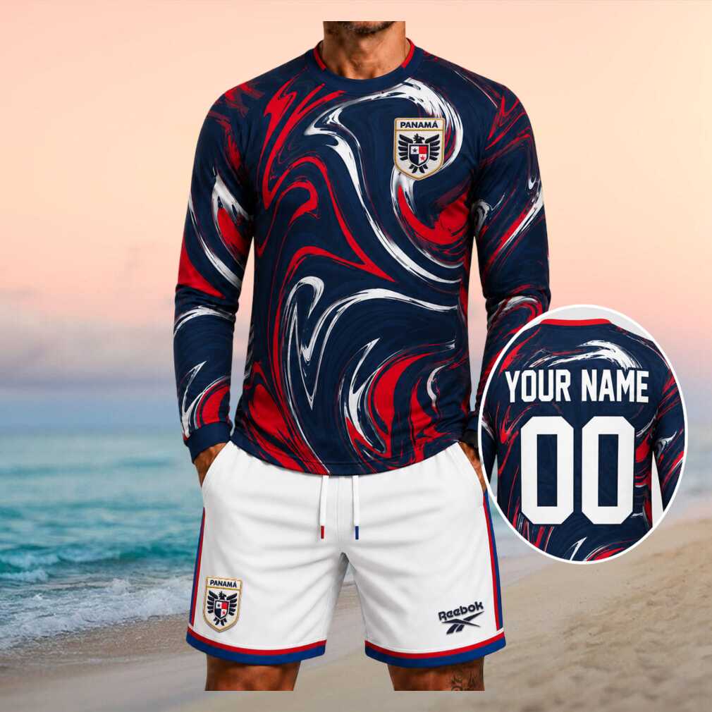 Panama National Football Team Gold Cup 2026 Marble Fan Kit Men Shirt - Limotees LLC