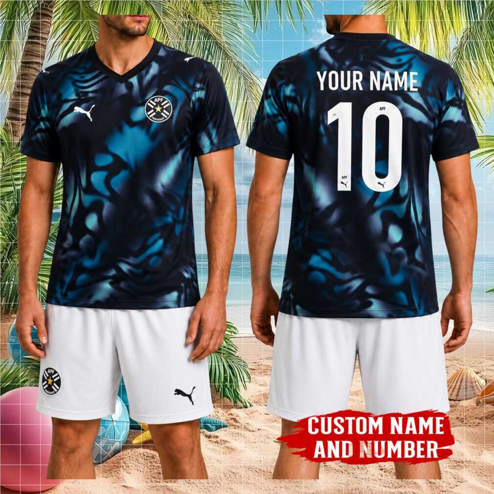 Paraguay National Football Team Dark Abstract Pattern Custom Name Number Shirt - Limotees LLC