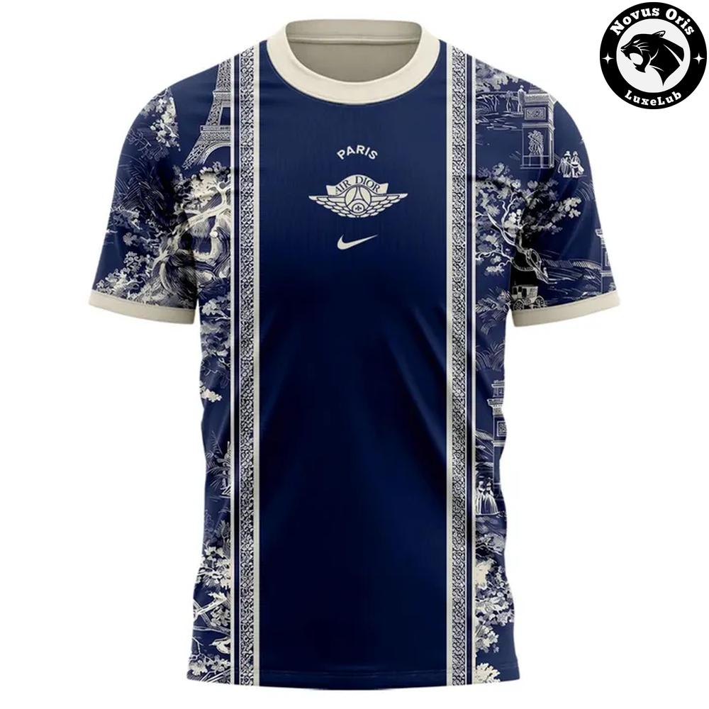 Paris Saint Germain Dior Special Edition Soccer Premium Clothing Luxury Football T-Shirt