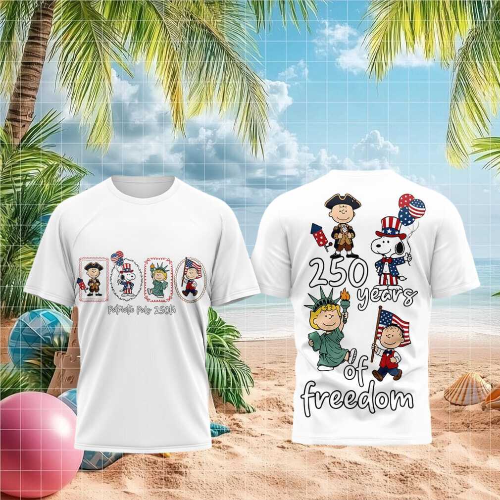 Patriotic Peanuts Pals 250 Years of Freedom Independence Shirt - Limotees LLC