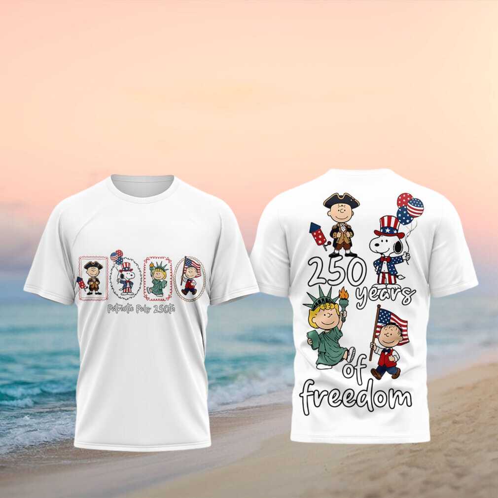 Patriotic Peanuts Pals 250 Years of Freedom Independence Shirt - Limotees LLC